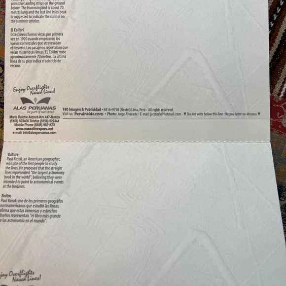 Vintage Post Card  NASCA.  SET OF 6 - Picture 7 of 7